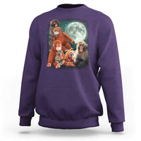 Baby Monkey Punch Sweatshirt Three Punch Moon Orange Toy