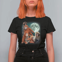 Baby Monkey Punch T Shirt For Women Three Punch Moon Orange Toy