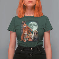 Baby Monkey Punch T Shirt For Women Three Punch Moon Orange Toy