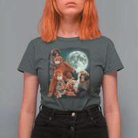 Baby Monkey Punch T Shirt For Women Three Punch Moon Orange Toy