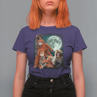 Baby Monkey Punch T Shirt For Women Three Punch Moon Orange Toy