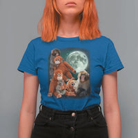 Baby Monkey Punch T Shirt For Women Three Punch Moon Orange Toy