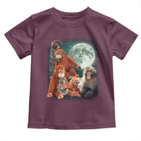 Baby Monkey Punch Toddler T Shirt Three Punch Moon Orange Toy