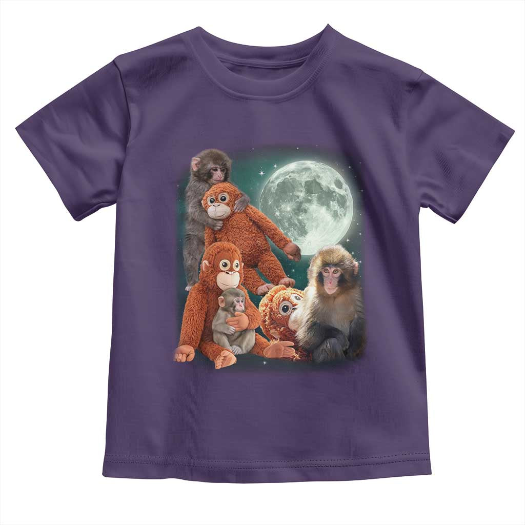 Baby Monkey Punch Toddler T Shirt Three Punch Moon Orange Toy