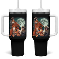 Baby Monkey Punch Tumbler With Handle Three Punch Moon Orange Toy