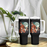 Baby Monkey Punch Tumbler With Handle Three Punch Moon Orange Toy