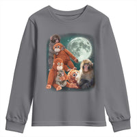 Baby Monkey Punch Youth Sweatshirt Three Punch Moon Orange Toy