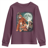 Baby Monkey Punch Youth Sweatshirt Three Punch Moon Orange Toy
