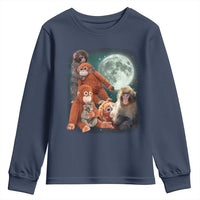 Baby Monkey Punch Youth Sweatshirt Three Punch Moon Orange Toy