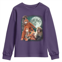 Baby Monkey Punch Youth Sweatshirt Three Punch Moon Orange Toy