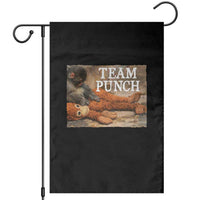 Team Punch Baby Monkey Plush Hugging Meme Garden Flag
