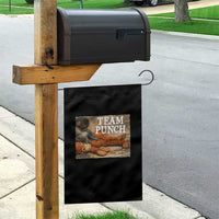 Team Punch Baby Monkey Plush Hugging Meme Garden Flag