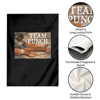 Team Punch Baby Monkey Plush Hugging Meme Garden Flag