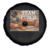 Team Punch Baby Monkey Plush Hugging Meme Spare Tire Cover