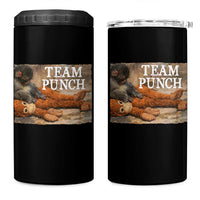 Team Punch Baby Monkey Plush Hugging Meme 4 in 1 Can Cooler Tumbler