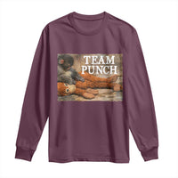 Team Punch Baby Monkey Plush Hugging Meme Long Sleeve Shirt