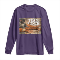 Team Punch Baby Monkey Plush Hugging Meme Long Sleeve Shirt