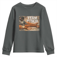 Team Punch Baby Monkey Plush Hugging Meme Youth Sweatshirt