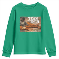 Team Punch Baby Monkey Plush Hugging Meme Youth Sweatshirt