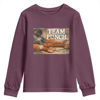 Team Punch Baby Monkey Plush Hugging Meme Youth Sweatshirt