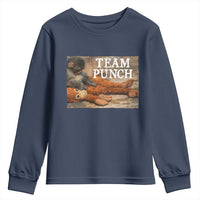 Team Punch Baby Monkey Plush Hugging Meme Youth Sweatshirt