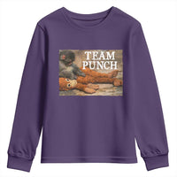 Team Punch Baby Monkey Plush Hugging Meme Youth Sweatshirt