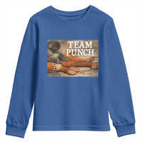 Team Punch Baby Monkey Plush Hugging Meme Youth Sweatshirt