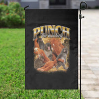 Punch The Monkey Garden Flag Baby Monkey Punch Plush Hugging 90s Bootleg