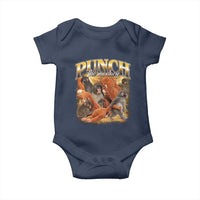 Punch The Monkey Baby Onesie Baby Monkey Punch Plush Hugging 90s Bootleg