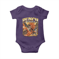 Punch The Monkey Baby Onesie Baby Monkey Punch Plush Hugging 90s Bootleg