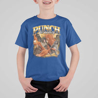 Punch The Monkey T Shirt For Kid Baby Monkey Punch Plush Hugging 90s Bootleg