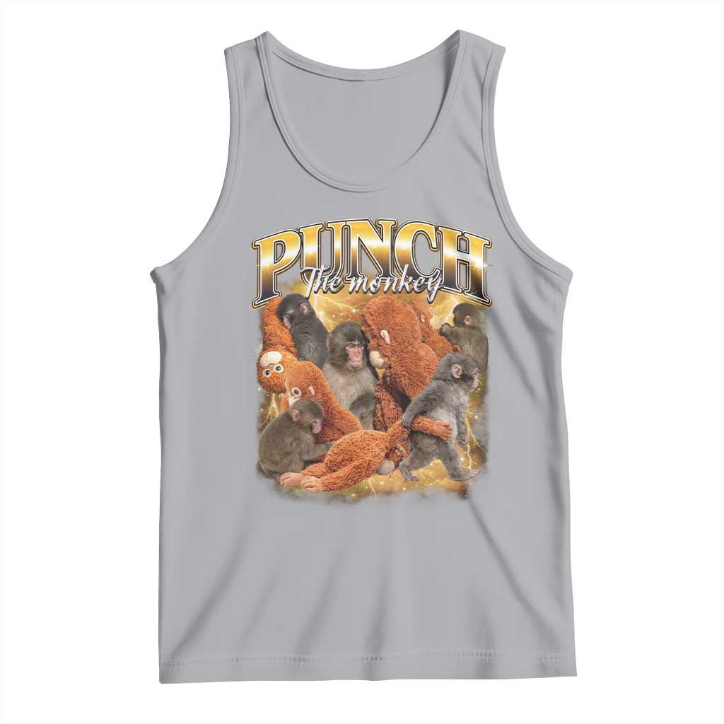 Punch The Monkey Tank Top Baby Monkey Punch Plush Hugging 90s Bootleg