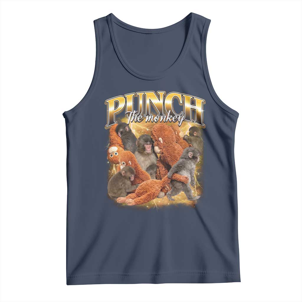 Punch The Monkey Tank Top Baby Monkey Punch Plush Hugging 90s Bootleg