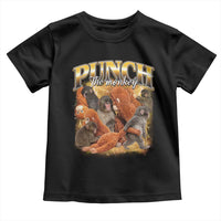 Punch The Monkey Toddler T Shirt Baby Monkey Punch Plush Hugging 90s Bootleg