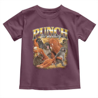 Punch The Monkey Toddler T Shirt Baby Monkey Punch Plush Hugging 90s Bootleg