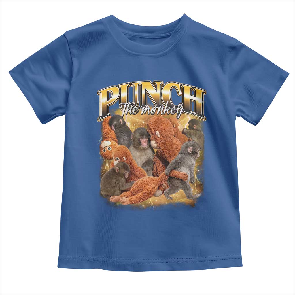 Punch The Monkey Toddler T Shirt Baby Monkey Punch Plush Hugging 90s Bootleg