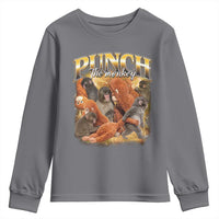 Punch The Monkey Youth Sweatshirt Baby Monkey Punch Plush Hugging 90s Bootleg