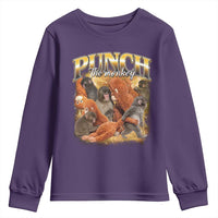 Punch The Monkey Youth Sweatshirt Baby Monkey Punch Plush Hugging 90s Bootleg