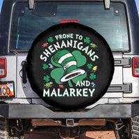 Funny Prone To Shenanigans And Malarkey Spare Tire Cover St Patricks Day Reading Hat