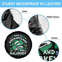Funny Prone To Shenanigans And Malarkey Spare Tire Cover St Patricks Day Reading Hat