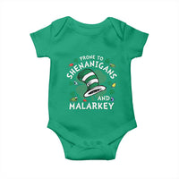 Funny Prone To Shenanigans And Malarkey Baby Onesie St Patricks Day Reading Hat