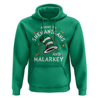 Funny Prone To Shenanigans And Malarkey Hoodie St Patricks Day Reading Hat