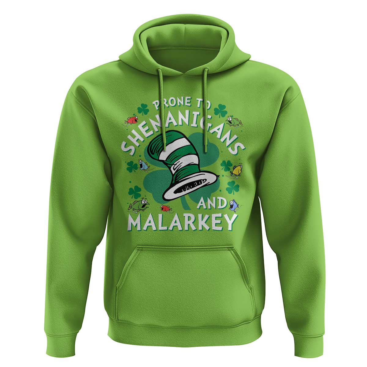 Funny Prone To Shenanigans And Malarkey Hoodie St Patricks Day Reading Hat
