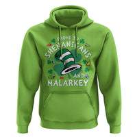 Funny Prone To Shenanigans And Malarkey Hoodie St Patricks Day Reading Hat