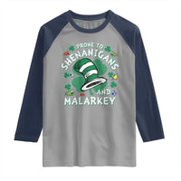 Funny Prone To Shenanigans And Malarkey Raglan Shirt St Patricks Day Reading Hat