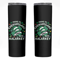 Funny Prone To Shenanigans And Malarkey Skinny Tumbler St Patricks Day Reading Hat
