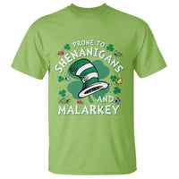 Funny Prone To Shenanigans And Malarkey T Shirt St Patricks Day Reading Hat