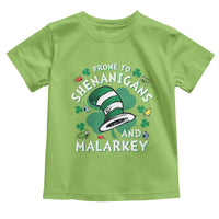 Funny Prone To Shenanigans And Malarkey Toddler T Shirt St Patricks Day Reading Hat