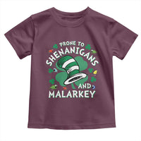 Funny Prone To Shenanigans And Malarkey Toddler T Shirt St Patricks Day Reading Hat