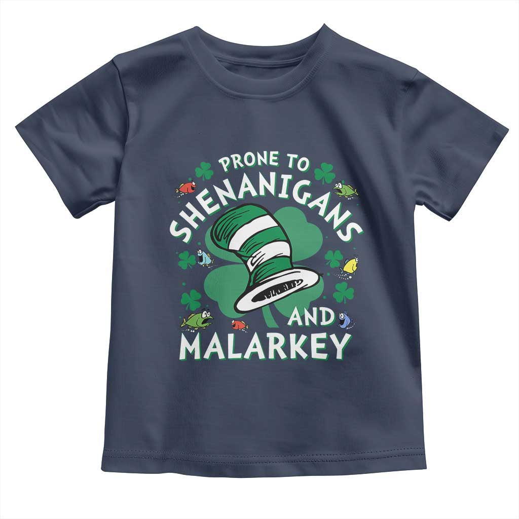 Funny Prone To Shenanigans And Malarkey Toddler T Shirt St Patricks Day Reading Hat